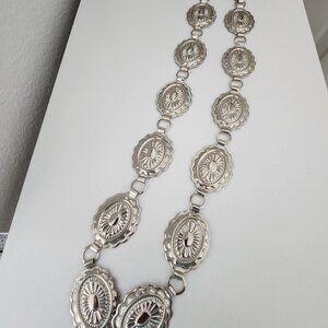 Women's Concho silver belt - 36" long
